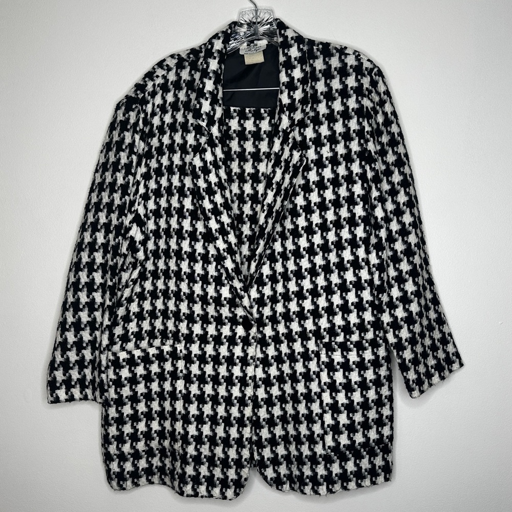 Vintage Melissa Robyn X Hot‎ Stuff Blazer skirt set Made in USA Wooven